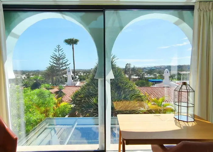 Stylish With Sea View In Maspalomas 펜션 *